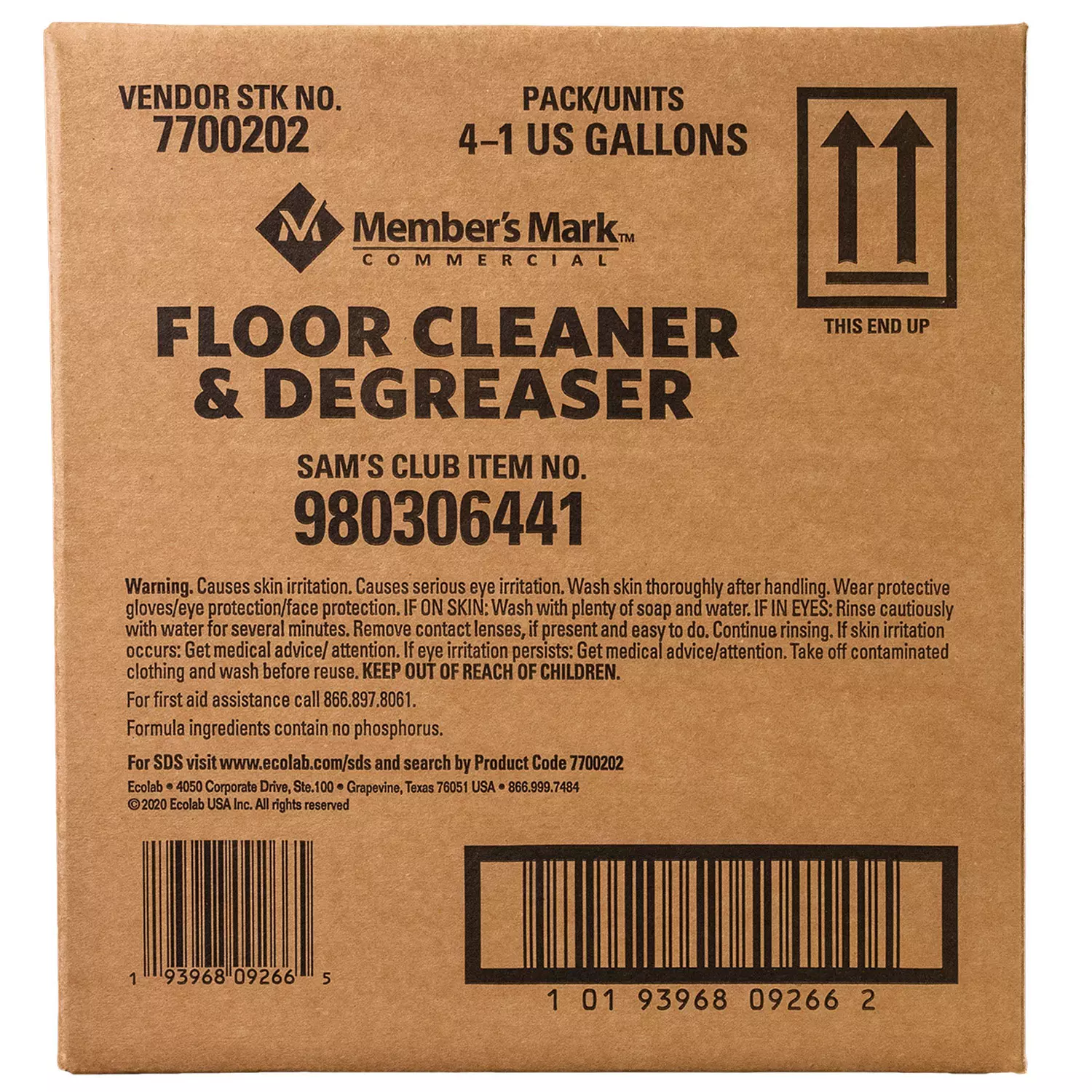 Member's Mark Commercial Floor Cleaner and Degreaser (128 oz.) Jarasim